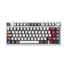F75 Mekanik Rgb Tkl Graywood V4 Switch Kablosuz Makrolu Hot Swap Türkçe Q Klavye Comic