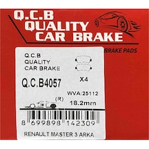 Q.C.B Beşer 4057 Arka Fren Balatası Master Iii 10--