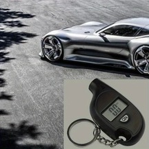 Hightower 1 Adet Dijital Göstergeli Araç Lastik Basınç Ölçer Pille Çalışan Taşınabilir Tüm Araçlarla Uyumlu