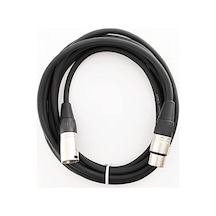 Rjk0-972xlr-3bk Mikrofon Kablosu Xlr-xlr Siyah 3 Metre Metal Siyah 0,22mm. Kablo
