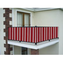 Ceylan Home Balkon Demiri Perdesi Kuş Gözü Kırmızı 750X80