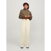 Jjxx Yüksek Bel Normal Krem Kadın Pantolon 12200751 Krem