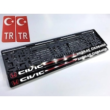 2 Adet Kişiye Özel Pleksi Plakalik Lazer Kesim *Tr Aparati  323232581 - Orta
