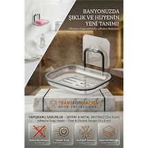 Zenvac Yapışkanlı Sabunluk Su Giderli, Katı Sabun Kutusu, 13 X 9 Cm 723054 Zenvac29 Renkli