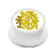 Sarı Yıldız Draje Pasta Cupcake Süsü 30 Gr Pakette Gelecek