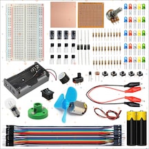 Breaboard Temel Elektrik Ve Elektronik Eğitim Set Lamba Motor Ve Breadbord Set