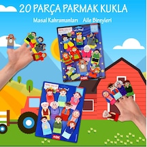 2 Set - 20 Parça Tox Masal Kahramanları ve Aile Bireyleri Parmak