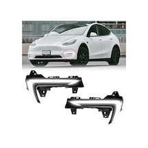 Autogp Tesla Model Y Sis Farı Drl Led Lambası Ledli Agp-sm-tl-2115