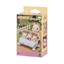 Sylvanian Families Üçüz Bebek Arabası Siyah