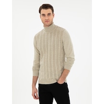Pierre Cardin Erkek Kum Melanj Kazak /triko 50300500-vr123 Kum Melanj