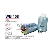 WUNDER WB108 Mazot Filtresi Volkswagen Caddy II 1.9(95-04)-Polo III 1.9TDI