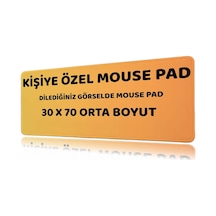 Kişiye Özel 30x70 Mouse Pad Fotoğraf Baskılı Xl Oyuncu Klavye Mousepad Kaymaz Masa Pedi Beyaz