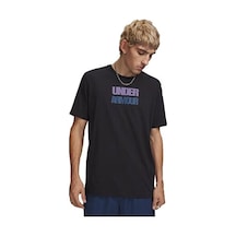 Under Armour Ua M Block Logo Ss Erkek Günlük Tişört 6009250-001 Siyah
