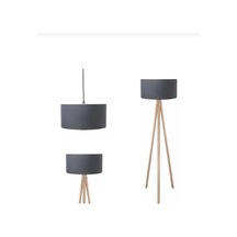 Konsept Oda Seti 1 Adet Lambader 1 Adet Abajur 1 Adet Tekli Avize Siyah