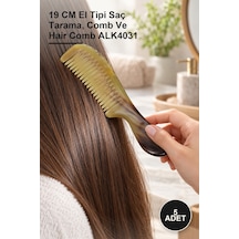 5 Adet Kemik Tarak 19 Cm El Tipi Saç Tarama, Comb Ve Hair Comb Alk4031