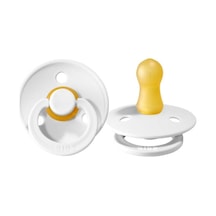 Bibs Colour Kauçuk Emzik 6-18 Ay White