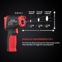 Geeroyoo Profesyonel Kızılötesi Termometre - Hızlı Ve Hassas Sıcaklık Ölçümü -50 C 480 C