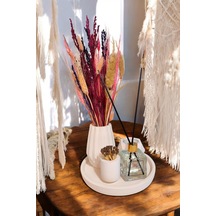 Modern Vazo Seti-tealight Mumluk-kibritlik-oda Kokusu-vazo Mum Ve Oda Kokusu Çubuğu Dahildir Beyaz