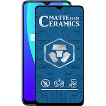 Realme C15 Tam Kaplayan Mat Seramik Nano Esnek Ekran Koruyucu Cam
