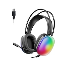 Lecoo HT409 USB Kablolu Mikrofonlu Kulak Üstü RGB Gaming Kulaklık
