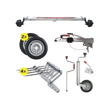Al-ko 1500kg 1400mm Torsiyonlu Frenli Aks Dingil Seti