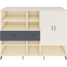 Kronos Dolap 10 Raflı 2 Çekmeceli 2 Kapaklı 220x59x163 Aytaşı-ayt Aytaşı-aytaşı/antrasit