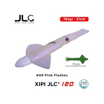 Jlc Xipi 120 Set 164gr 21cm 08 Pink Flashes Silikon Kalamar