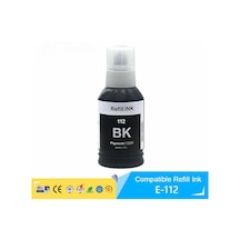 Epson 112 Ecotank L11160 Siyah İthal Uyumlu Pigmentli Mürekkep Siyah 127 Ml