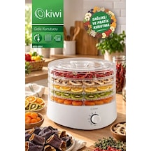 Kiwi KFD-5151 Gıda Kurutucu 5 Tepsili 40 70 C Ayarlı Meyve Ve Sebze Kurutma