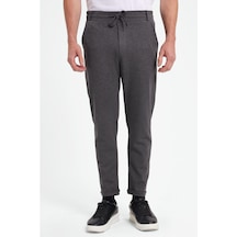 Tudors Erkek Slim Fit Pamuklu Beli Bağlamalı Yan Cepli Katlamalı Paça Jogger Gri Pantolon-42319 gri
