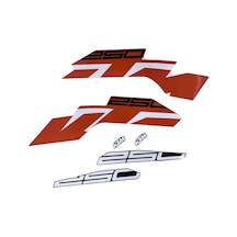 KTM Duke 250 Turuncu Sticker Etiket Modeli