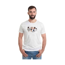 Kpop Aesthetic Shinee 2 Baskılı Beyaz Erkek Tshirt