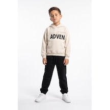 Toontoy Kids Toontoy Erkek Çocuk Kapüşonlu Adven Baskılı Eşofman Takım İndigo