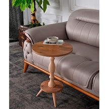 38 Çap Ahşap Torna Ayak Fiskos Yan Sehpa Çam Çiçeklik Standı