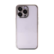 Apple iPhone Uyumlu,  13 Pro Max Kılıf Razer Lensli Silikon - Gold
