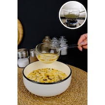 Digithome Isıya Dayanıklı Borosilikat Cam Sos Çorba Ve Yemek Kepçesi 200 Ml - Mnb04166 C1-1-154