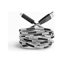 Skinarma Mfı Lisanslı İphone Uyumlu Usb Kablo Usb-a To Lightning Tenso Data Ve Şarj Kablosu 3.0a 1.2m Beyaz