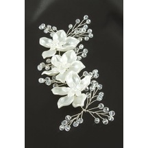 Çiçek İnci Kristal Saç Aksesuarı