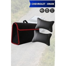 Chevrolet Cruze Uyumlu Koltuk Yastığı Bagaj Çantası Siyah Renk Lüks Model