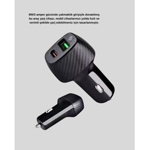 Araç İçi Bluetooth Müzik Kiti + Type-c Pd Araç Şarjı Seti - Lisinya