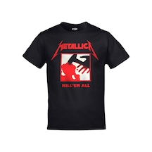 Kalic Studio Unisex Siyah Metallica Kill'em All Baskılı Siyahorj19
