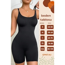Thermal Giyim Tüm Vücut Tam Boy Toparlayıcı Sıkılaştırıcı Inceltici Etki Tam Boy Korse Siyah - 130338093 Siyah - 130338093 Siyah