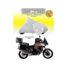 Ktm 790 Adventure R Arka Çanta Uyumlu Motosiklet Brandası,örtüsü Gri