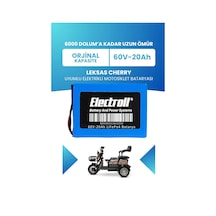 Leksas Cherry Batarya Standart Kapasite Lifepo4 60v 20ah Elektrikli Motosiklet Bataryası
