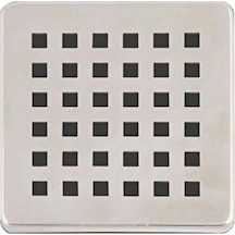 2 Adet Paslanmaz Çelik Kare Delikli Banyo Yer Süzgeç Izgarası Üst Kapak Gider Kapağı 9.5x9.5 Cm Diğer