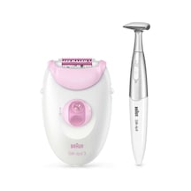Braun Silk Epil 3 3321 Epilatör Pembe + FG 1100 Bikini Styler