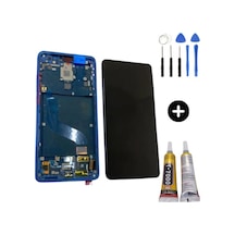 Xiaomi Mi 9t Uyumlu Çıtalı Hk Lcd Ekran Dokunmatik Mavi + Montaj Seti