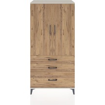 Hyperion Dolap 2 Raflı 3 Çekmeceli 2 Kapaklı 88x44x182 Aytaşı... Aytaşı