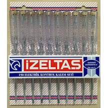 İzeltaş 10 Adet 190 MM Düz Uçlu Elektrik Kontrol Kalemi