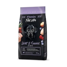 Fitmin Forlife Light Tüm Irklar İçin Kümes Hayvanlı Yaşlı Köpek Maması 12 KG